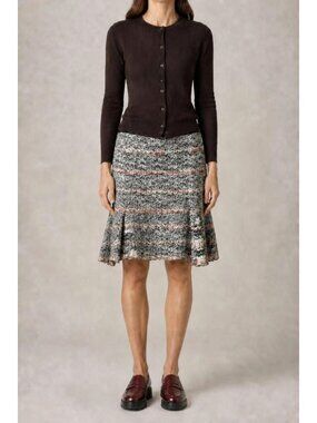 NWOT M Missoni vintage y2k zigzag knit godet skirt